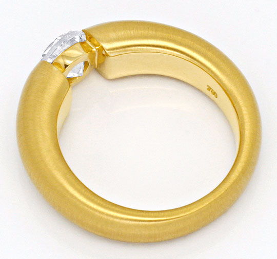 Foto 3 - Diamant-Spann Ring 1,04 ct Brillant massiv 18K Gelbgold, R1376
