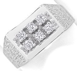 Foto 1 - Edler Diamant-Ring mit 0,40ct Brillanten 14K Weißgold, S3000