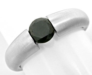 Foto 1 - Brillant-Spann Ring Schwarzer Diamant 0,78ct, S6380
